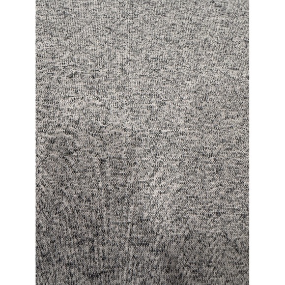 Eddie Bauer Mens Large Gray Sherpa Lined Sweater Fleece Crewneck Olive Stripe - Picture 10 of 11